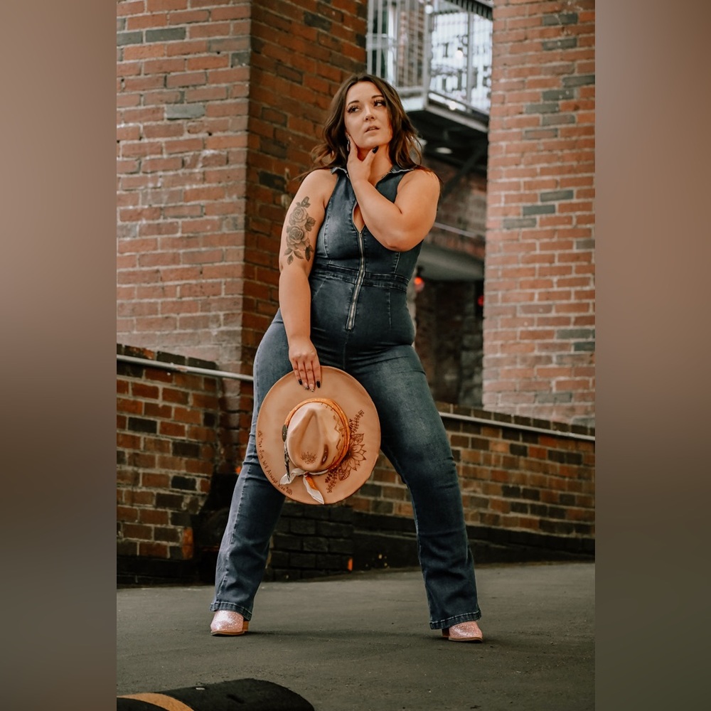 Lg Denim Jumpsuit